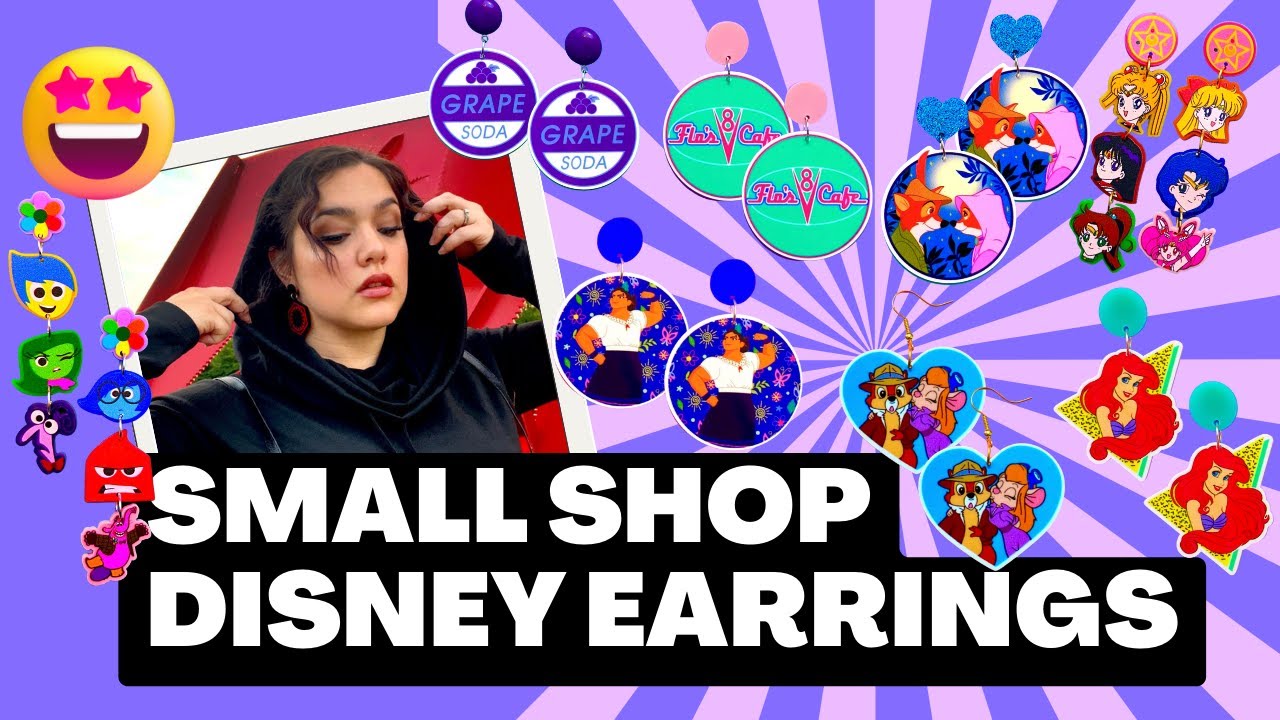 Disney Earring Haul! And complete collection from my FAVORITE Disney Earring Small Shop!