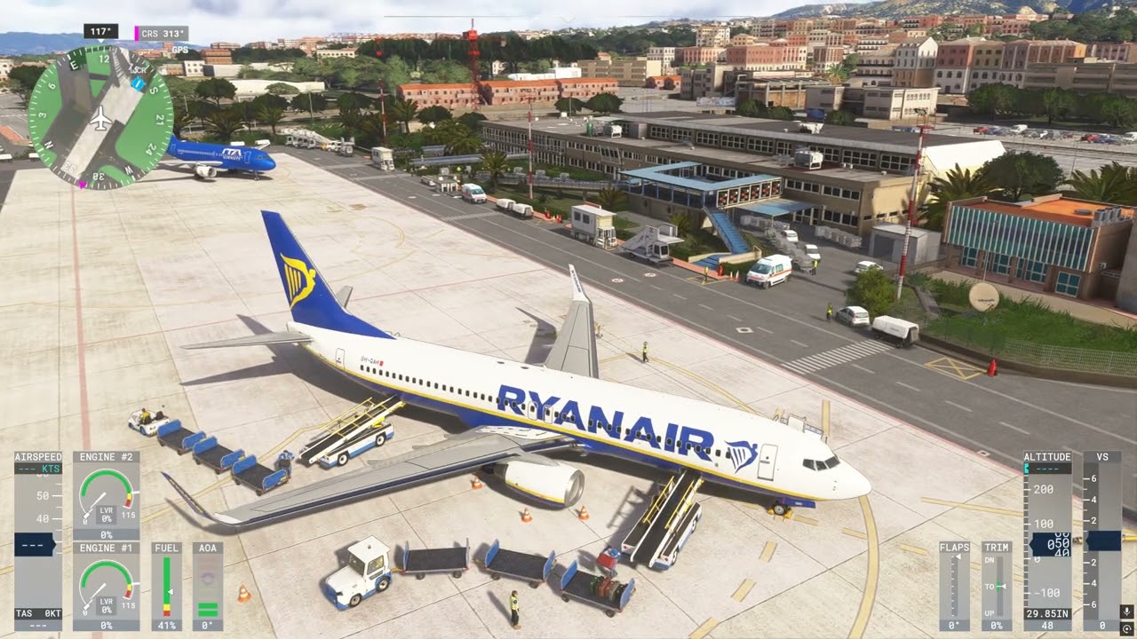 Ryanair from Reggio Calabria to Milan and back! (PMDG 737-800 - MSFS2024)