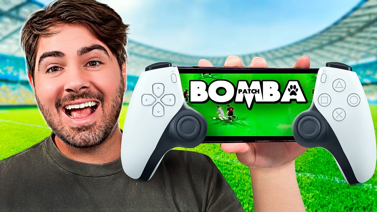 JOGANDO BOMBA PATCH 2024 DO PS2 NO CELULAR COM CONTROLE DE PS5!