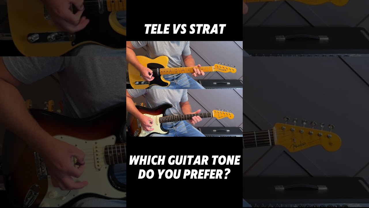 Fender Telecaster vs Stratocaster - Best Guitar Tone? 🔥 #shorts #youtubeshorts #music #guitar