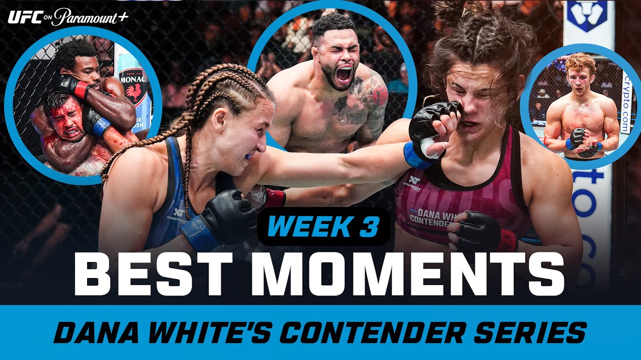 Best Moments from Dana White's Contender Series Week 3 | Highlights & Contracts