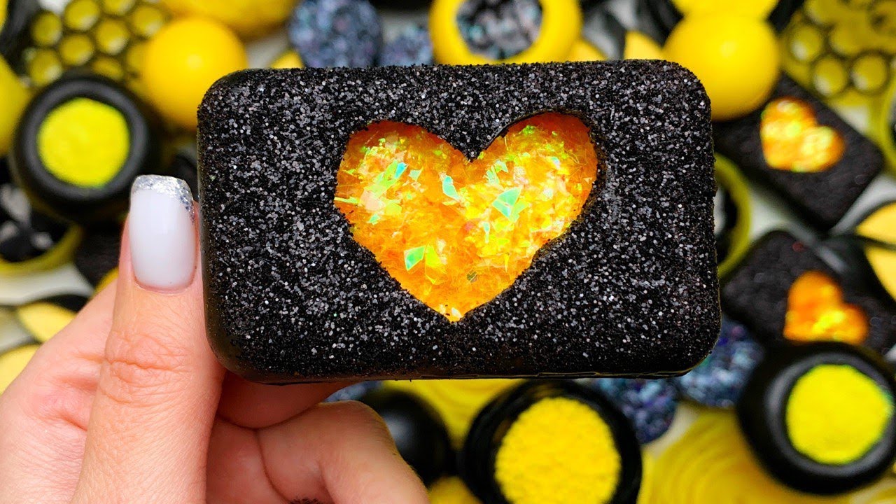 @AllaAsmr (Specific Soap Type) ASMR: Crushing Soap Glitter&Foam&Starch