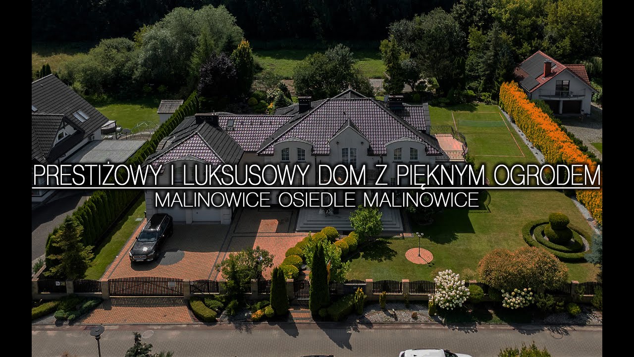 Prestiżowy i luksusowy dwurodzinny dom z pięknym ogrodem | Malinowice Osiedle Malinowice.