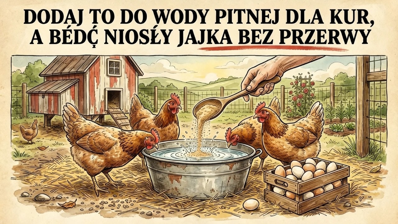 KURY ZACZĘŁY NIEPRZERWANIE ZNOSIĆ JAJA PO DODANIU TEGO KUCHENNEGO PROSZKU DO WODY