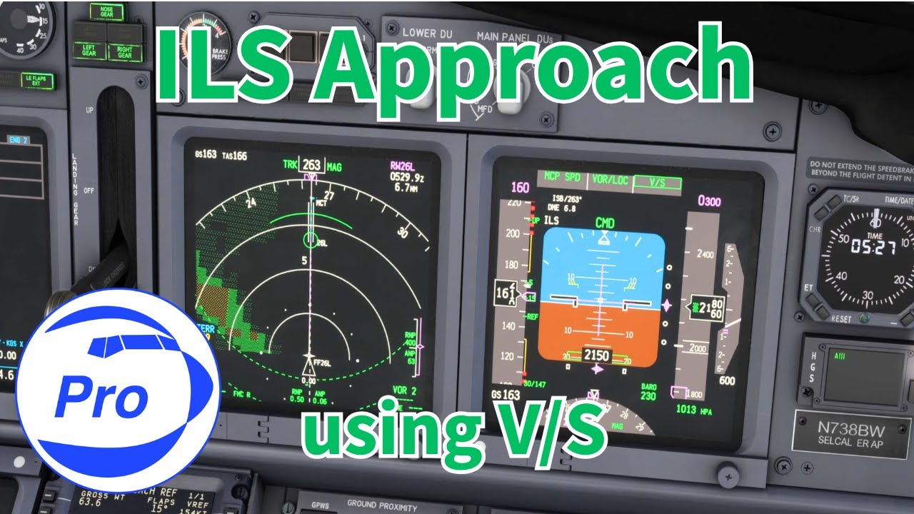 ILS approach using V/S