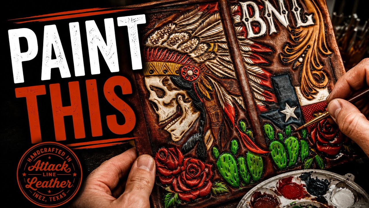 Painting A Leather Wallet (My Process)