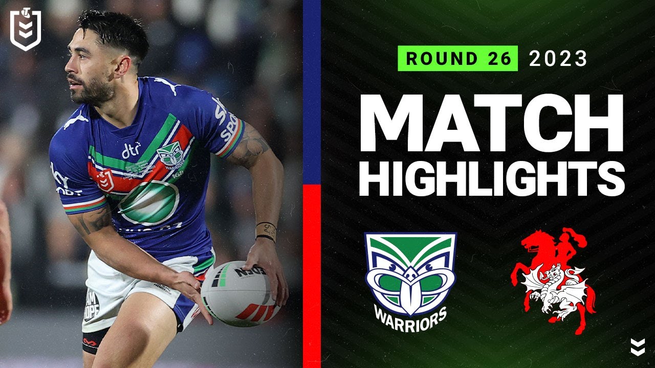 NRL Highlights | NRL 2023 | New Zealand Warriors v St George Illawarra Dragons | Match Highlights
