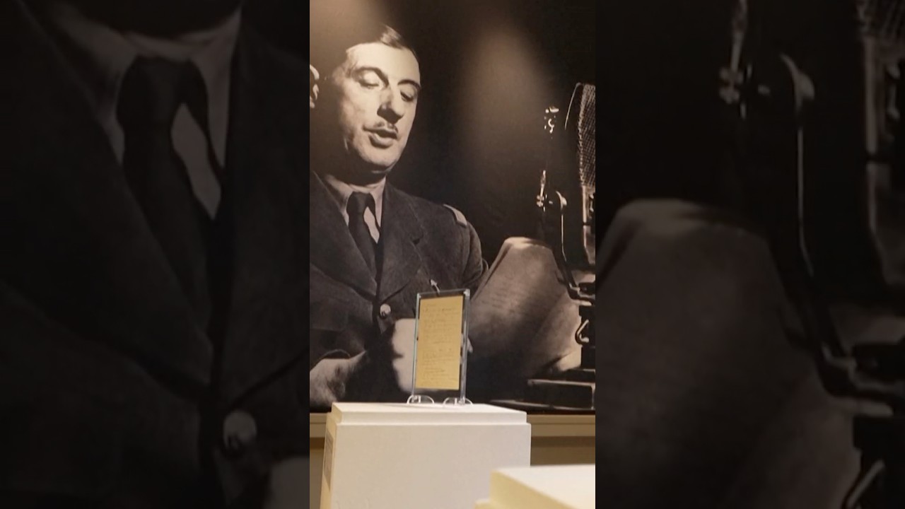 مخطوط خطاب الجنرال ديغول ل18 يونيو 1940 يدخل الأرشيف الوطني الفرنسي