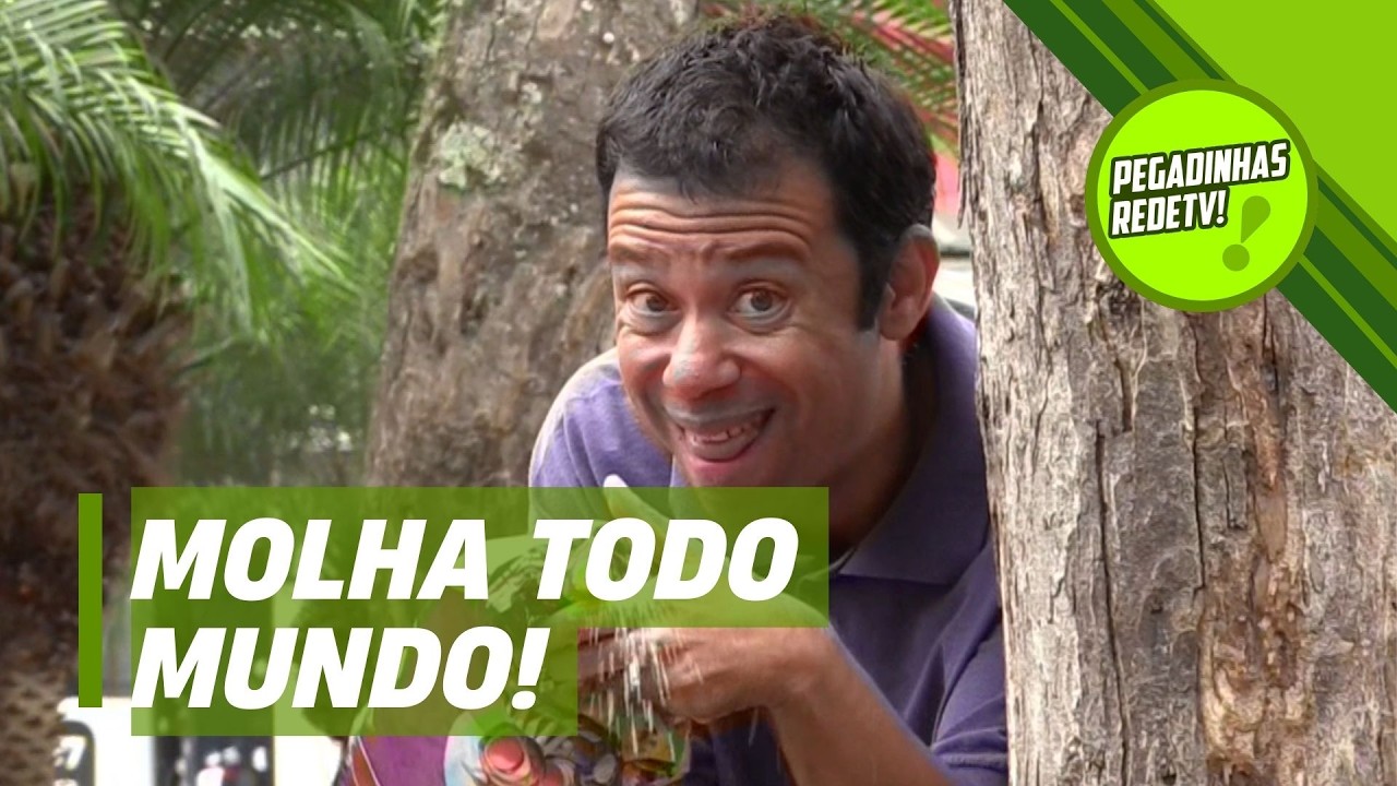 O CARA JOGOU ÁGUA NAS PESSOAS! | Pegadinhas RedeTV!