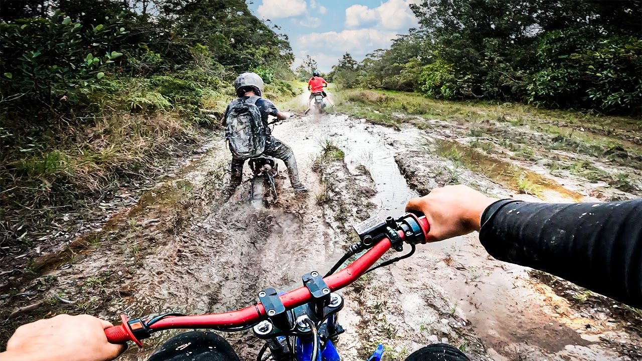 PRIMEIRA TRILHA DO MINI HATER COM A MOTO NOVA