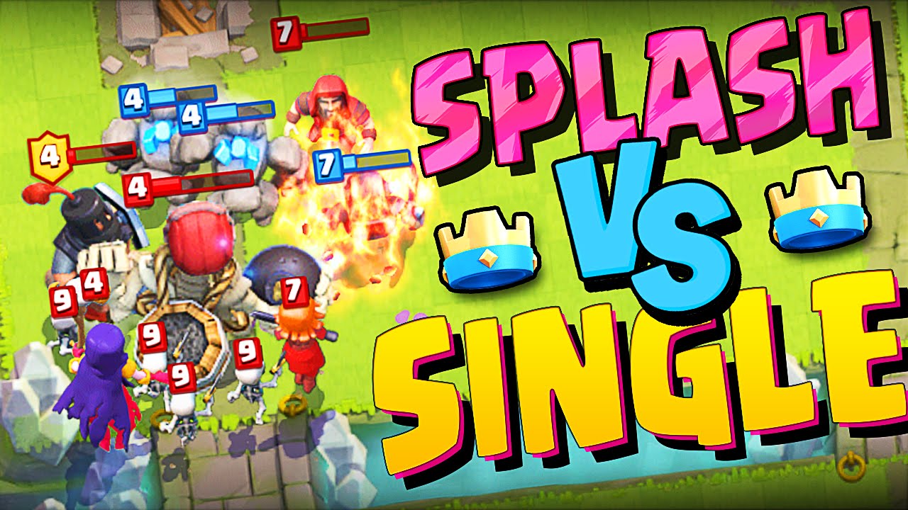 SPLASH VS SINGLE :: Clash Royale :: CHALLENGE WITH NICK!