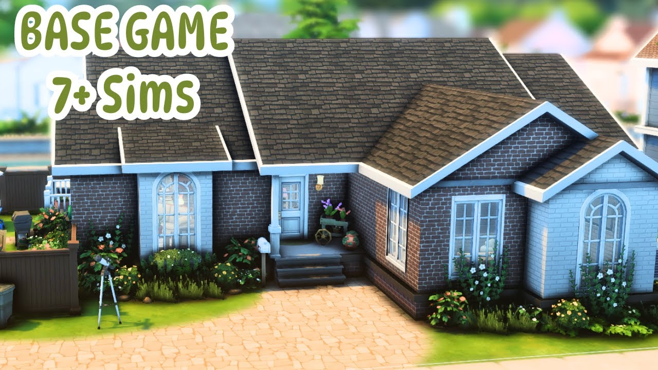 BASE GAME Family Home 🏡 | Sims 4 Speed Build