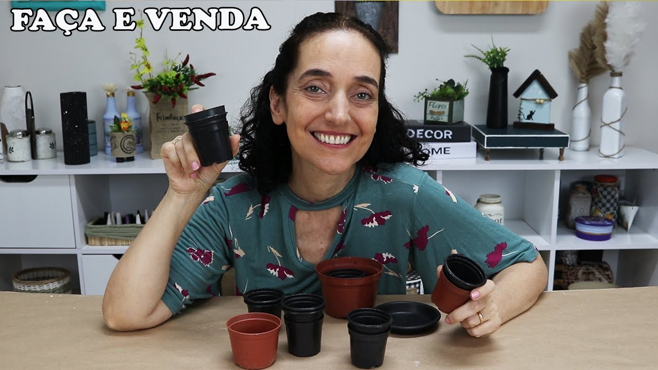 3 ideias para GANHAR DINHEIRO com ARTESANATO -com vasinhos ou copinhos de iogurte