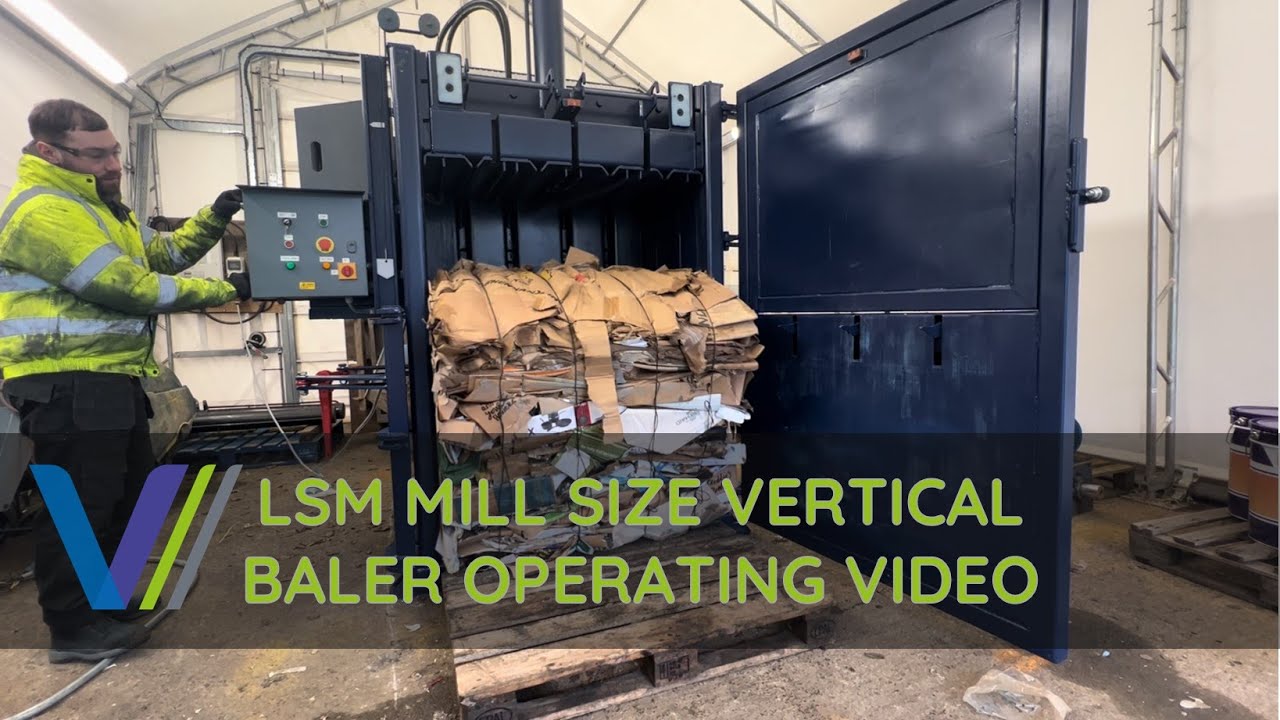 LSM Vertical Mill Size Baler Operating Video