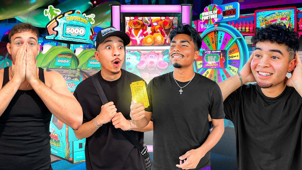 We TOOK OVER The ARCADE GAMES And WON BIG !!