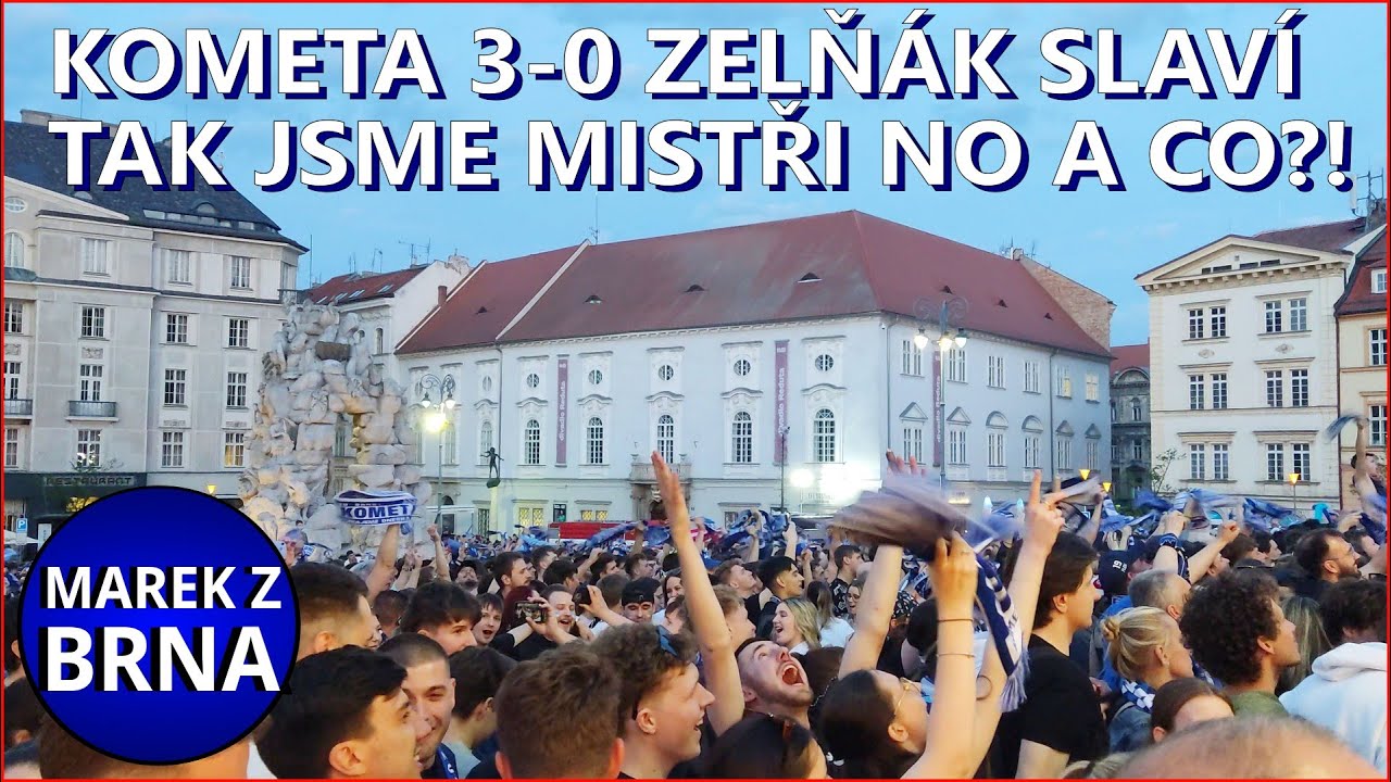 KOMETA BRNO oslavy vítězství finále Play OFF na Zelném trhu 2025 4K