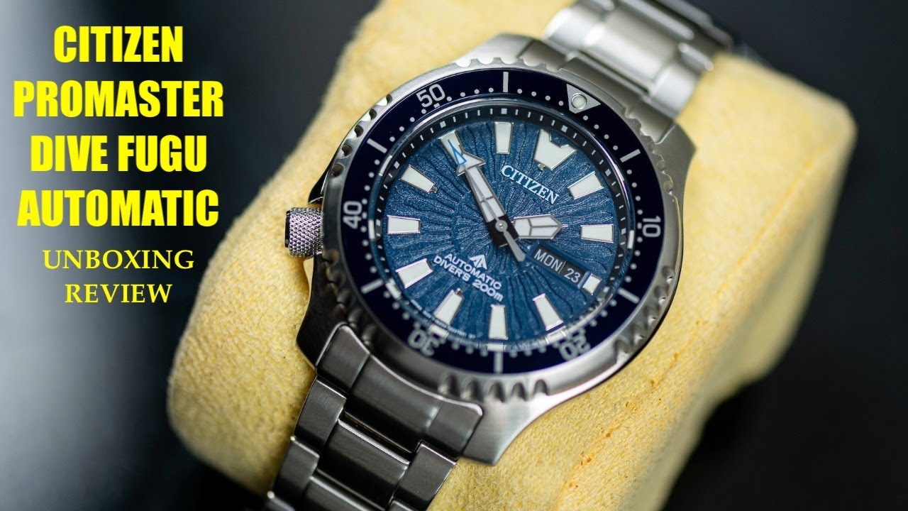 Citizen Promaster Dive Fugu Automatic NY0136-52L Watch | Review Valjoux Relogios