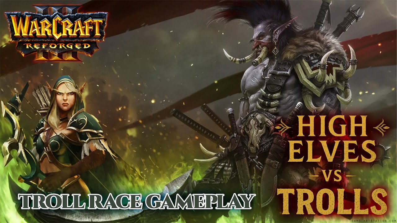 Warcraft 3 Reforged &ndash; Troll Custom Race Gameplay | Two Custom Races Map
