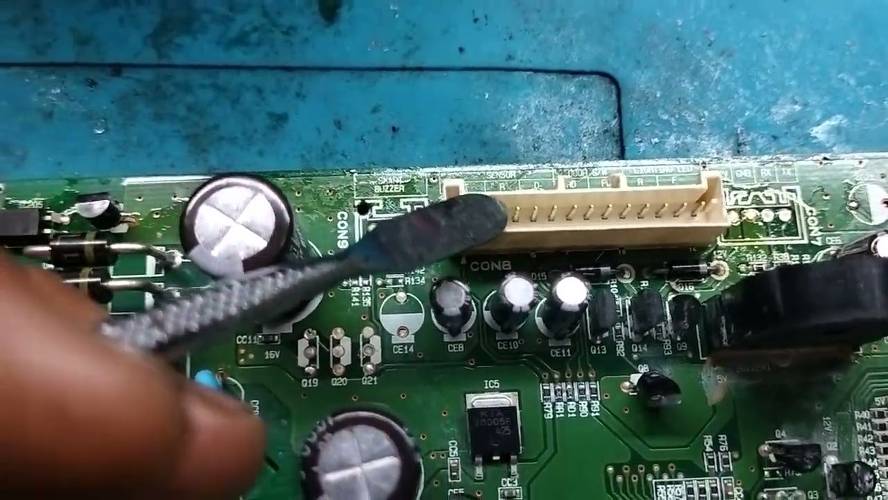 L.G double door inverter refrigerator over frost PCB problem solve
