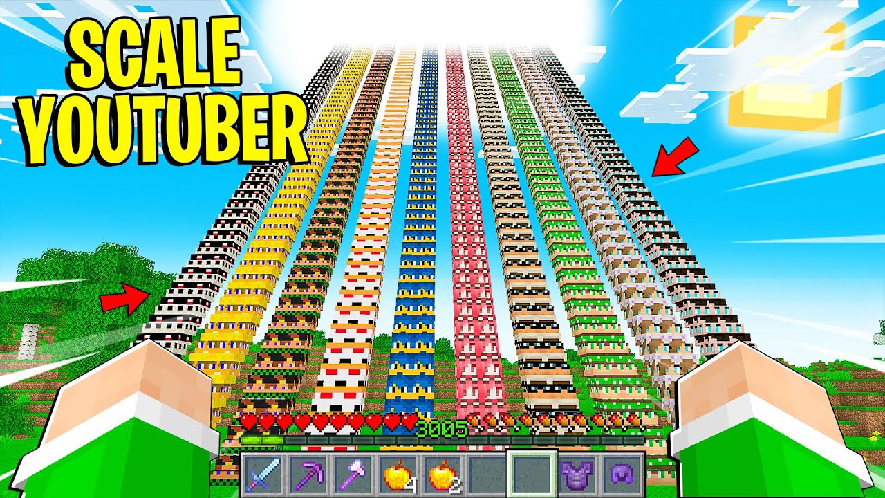 NON DOVEVO SALIRE LE *SCALE ALTE DEGLI YOUTUBERS* SU MINECRAFT! 😱