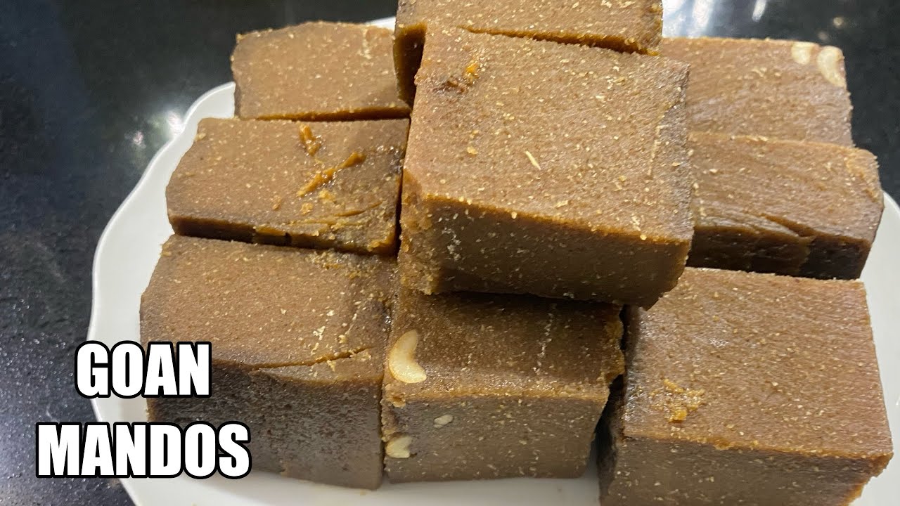 Goan Mandos Recipe | Goan Traditional Sweet made of Coconut and jaggery | Goan Tea Time Snack |