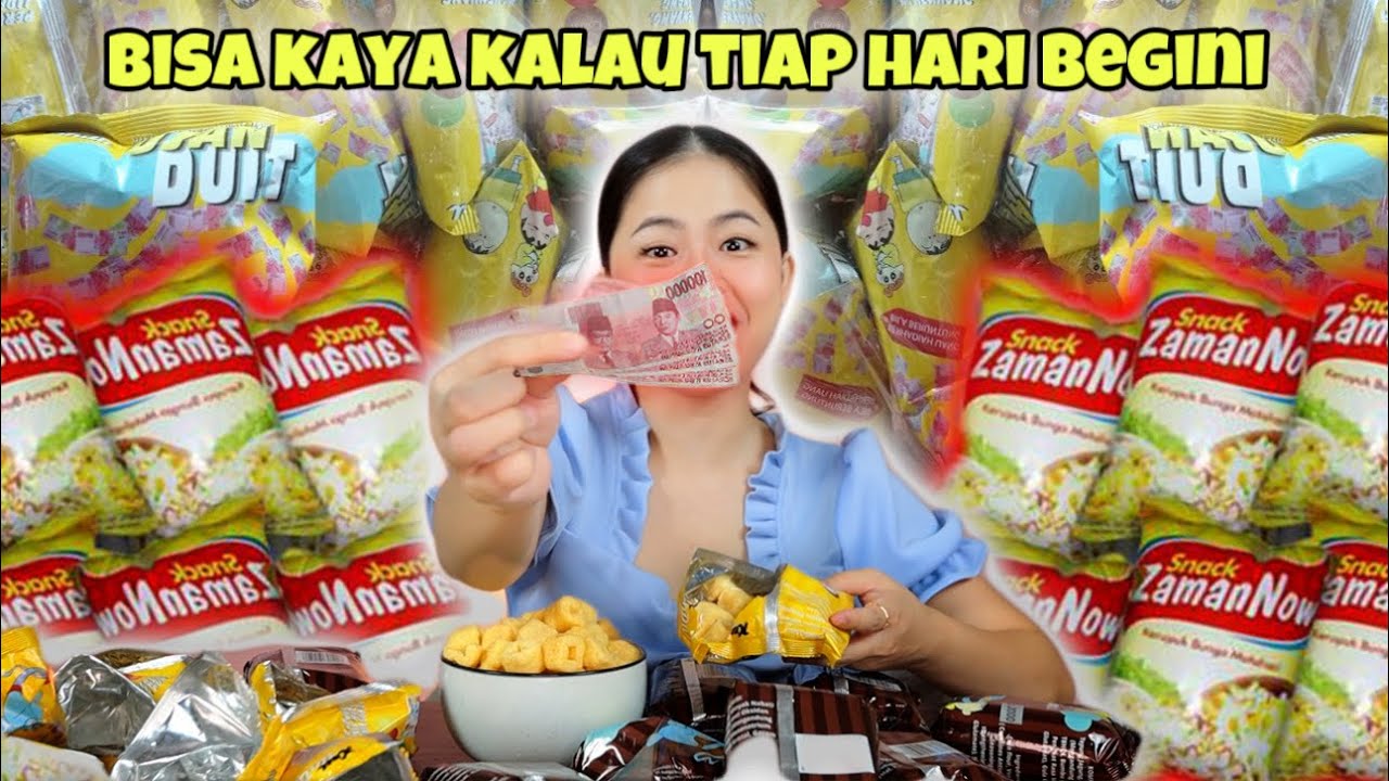 BELI 100 BUNGKUS SNACK BERHADIAH UANG, UNTUNG BERAPA?
