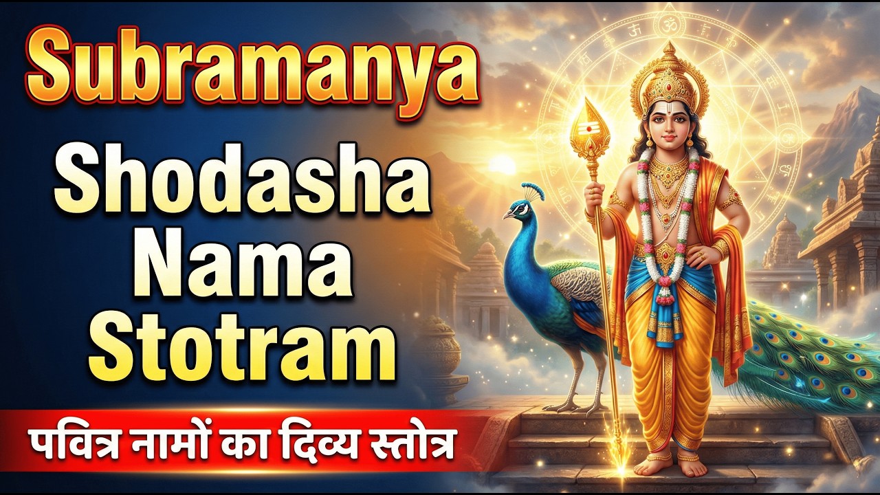 Subramanya Shodasha Nama Stotram | सुब्रह्मण्य षोडश नाम स्तोत्रम् - पवित्र नामों का दिव्य स्तोत्र