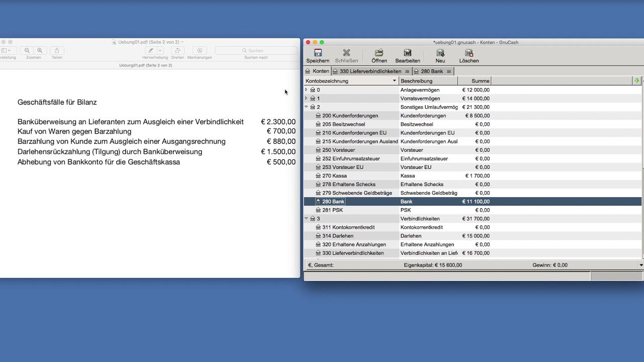 03 gnucash Gesch&auml;ftsf&auml;lle