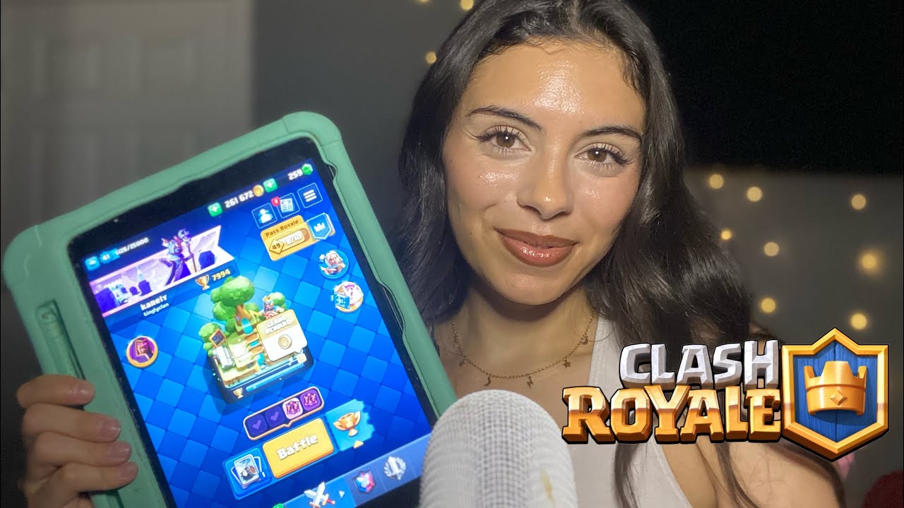 Asmr|| Clash Royale Gameplay👑 (up-close whispers)