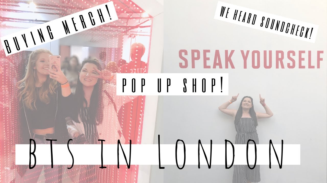 BTS LONDON POP-UP SHOP + GETTING SY MERCH ♡ | BTS at Wembley Vlog