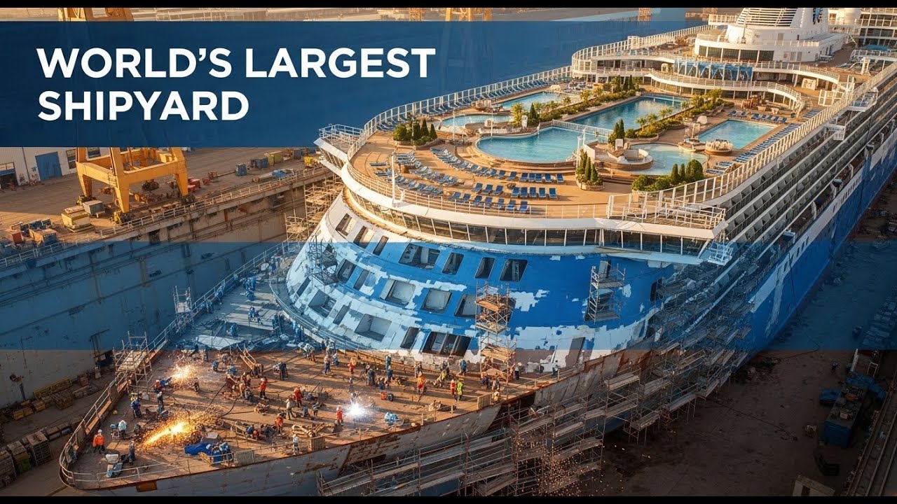 How $1.2 Billion Cruise Ships Are Built - World's Largest Shipyard Mega Factory