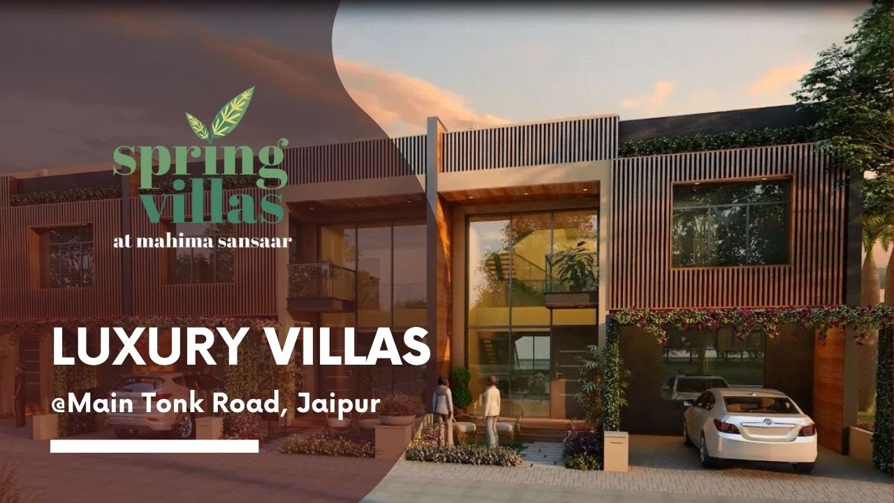 Mahima's Spring Villas Walkthrough -  3 & 4 BHK Villas in Main Tonk Raod, Jaipur