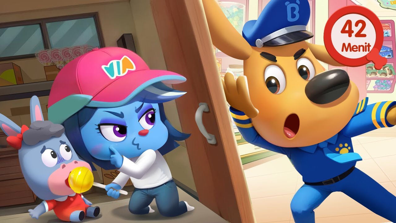 Waspadalah Terhadap Orang Asing 🍬| Tips Keamanan | Kepala Polisi Labrador | BabyBus Bahasa Indonesia