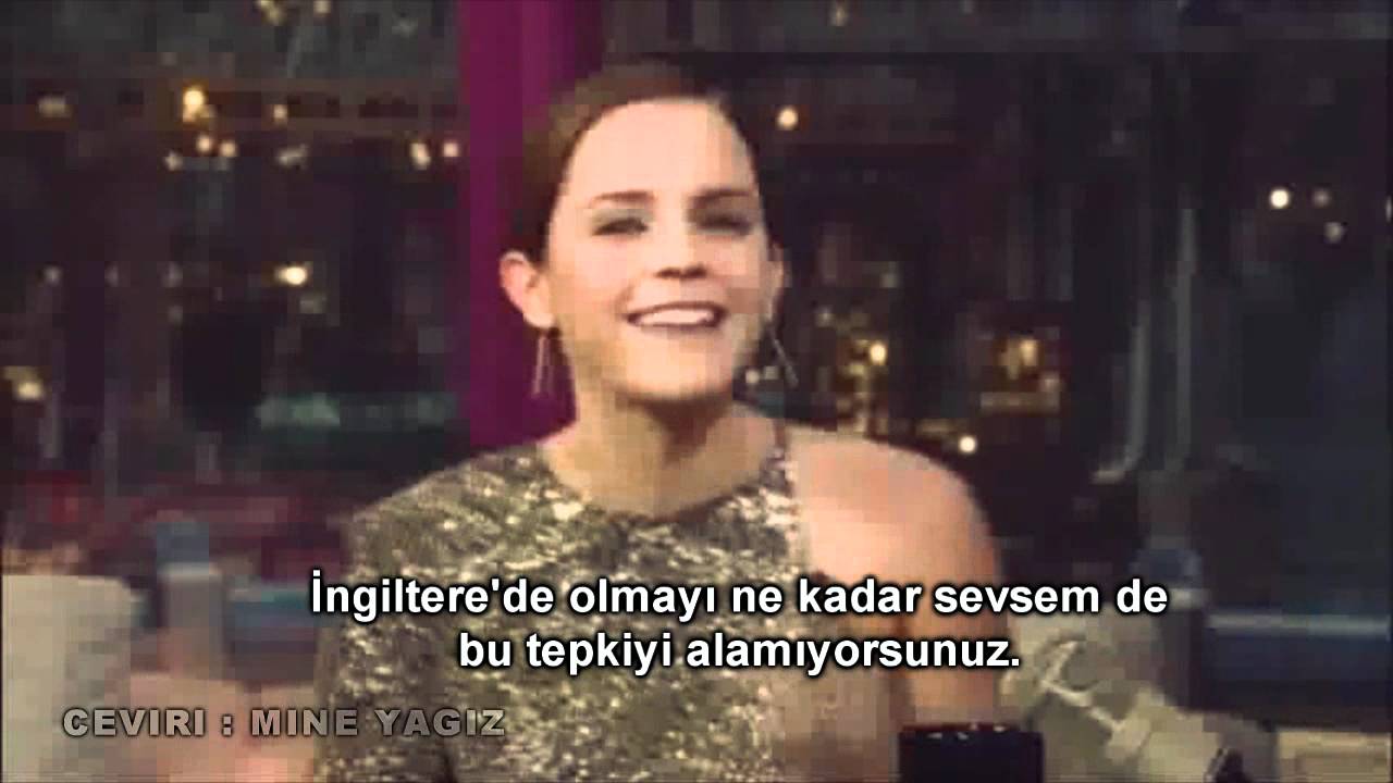 Emma Watson - David Letterman 2011 - 1.Bölüm Türkçe Altyazılı