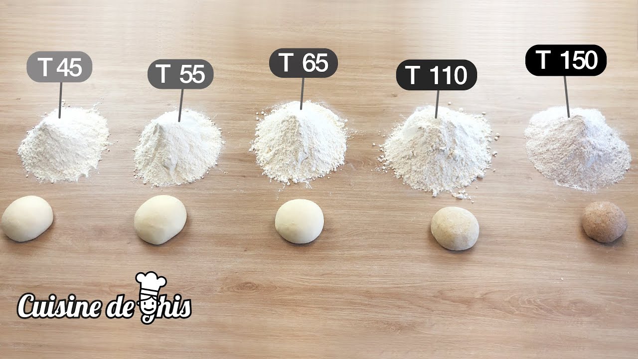 Savez vous la différence entre la farine T45 & T55? Do you know the difference between T45&T55 flour