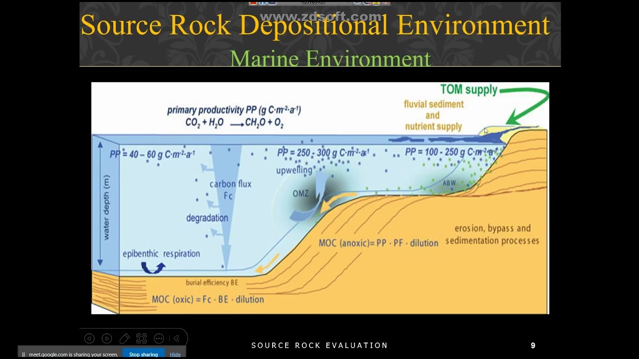 Source Rock Evaluation Source Rock Depositional Environments