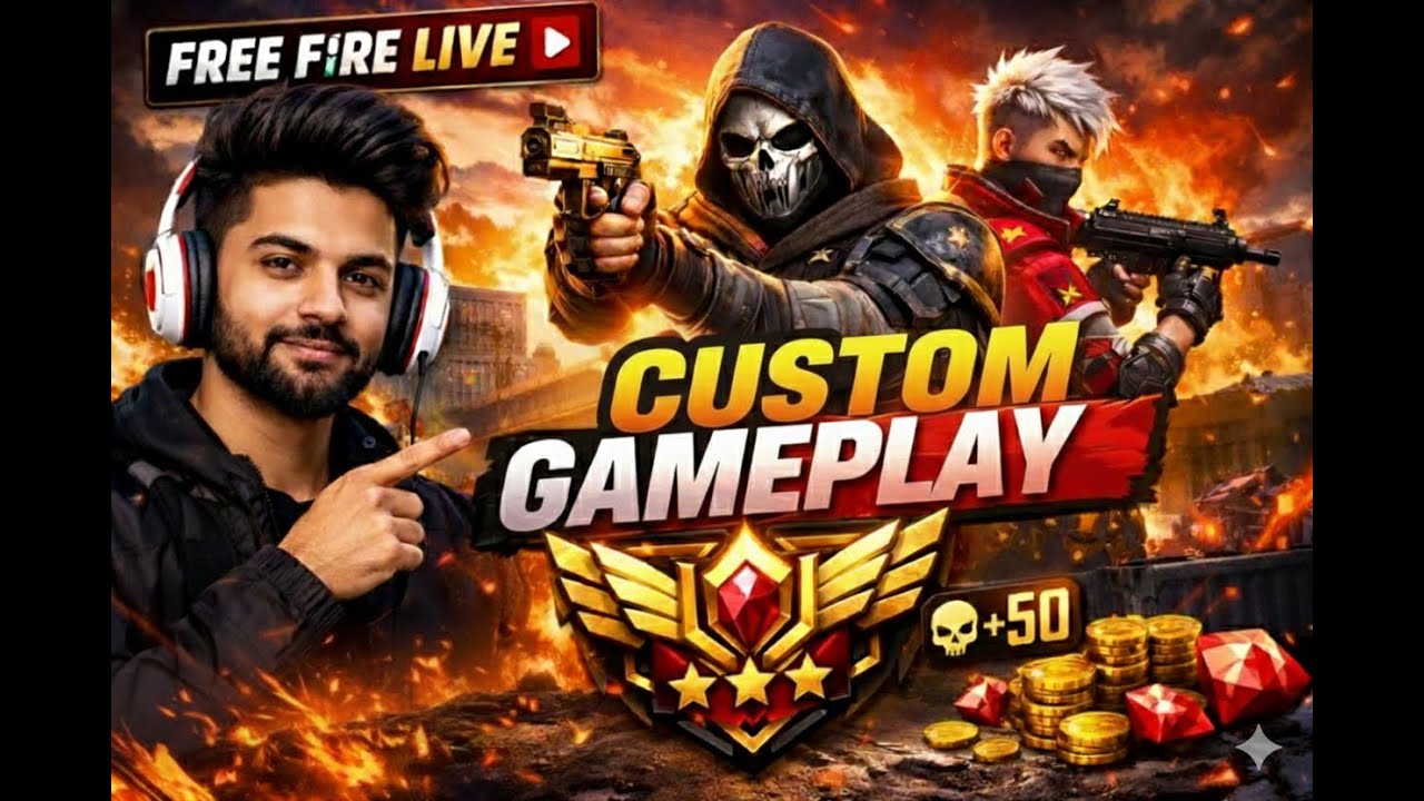 FREE FIRE CS/BR RANK PUSH AND CUSTOM ALL MAP GAMEPLAY