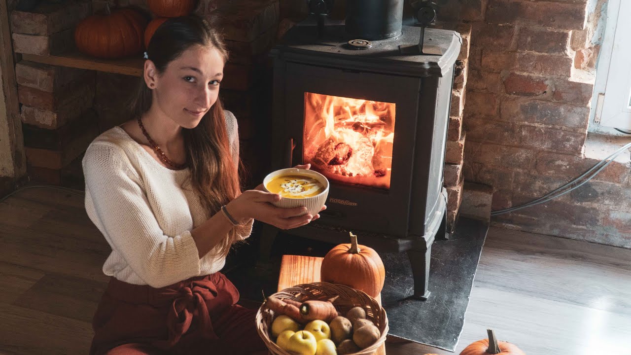 Pumpkin SOUP made from our GARDEN