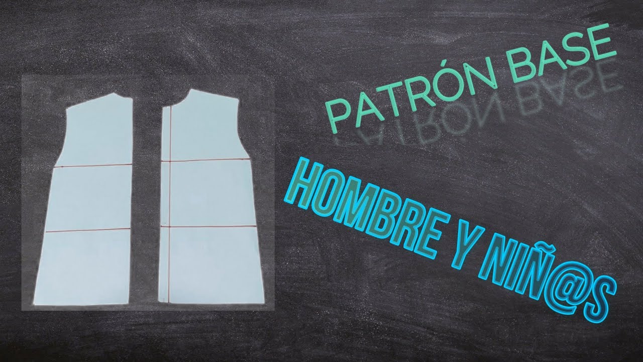 Clase de patronaje 6: Cómo hacer el patrón base de hombres y niño/as! (paso a paso!)