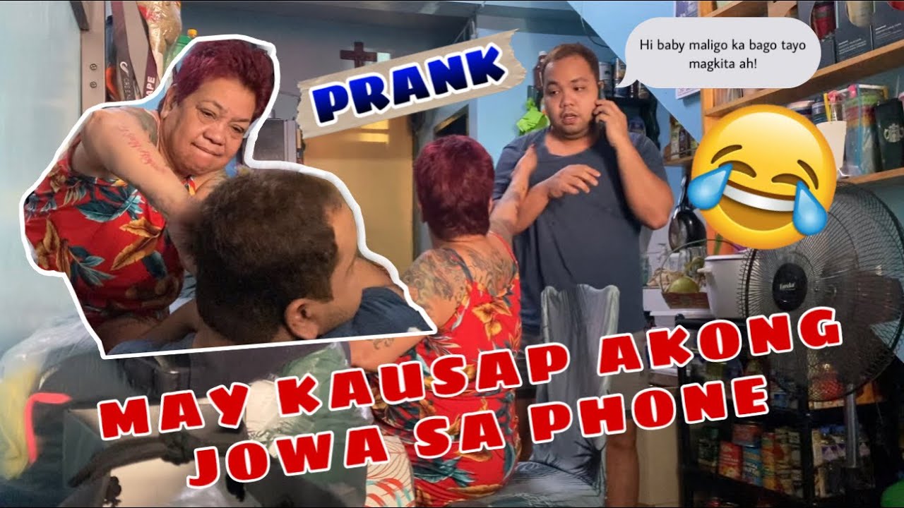 MAY KAUSAP AKONG JOWA SA PHONE PRANK (galit na galit si mame)