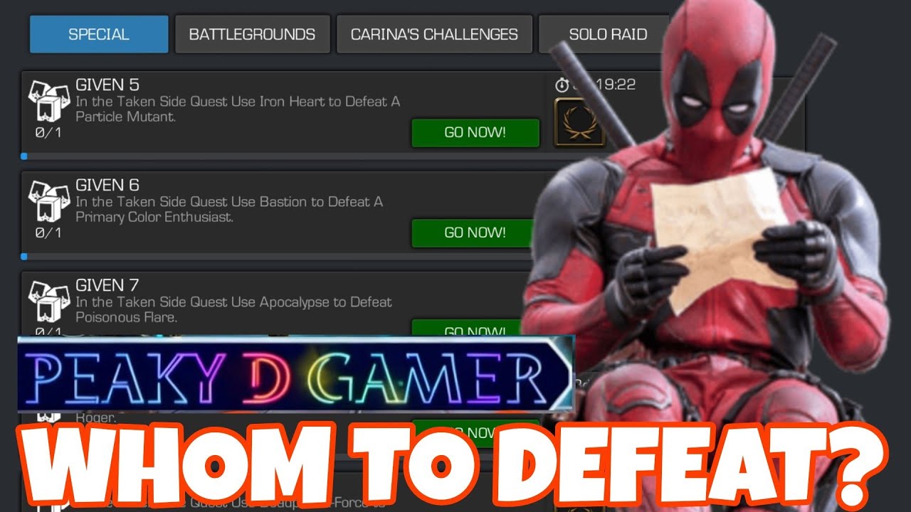 MCOC: Задания, цели? Победите только этих чемпионов! Дополнительное задание | 2026 |