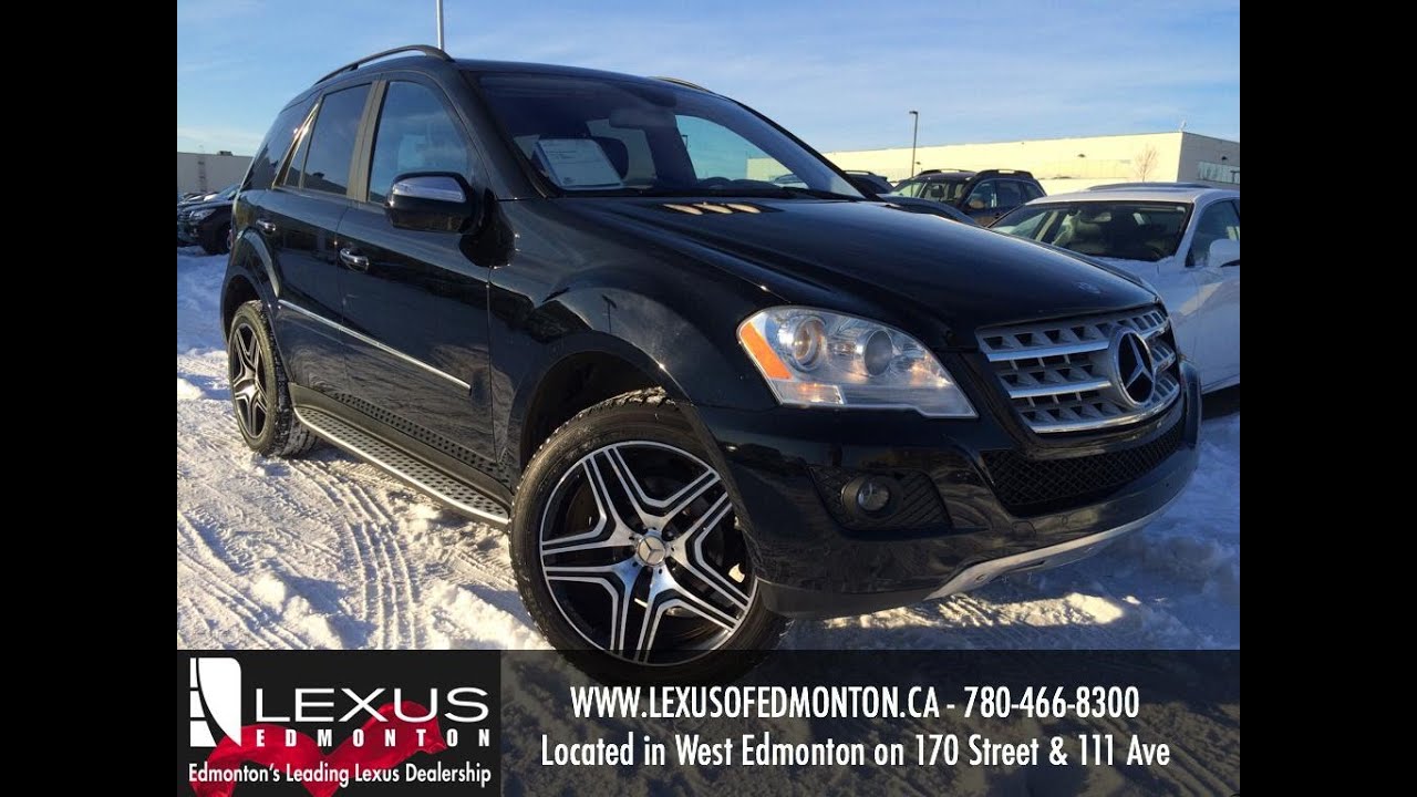 Used Black 2009 Mercedes-Benz M-Class 4MATIC 3.5L Review Fort McMurray Alberta