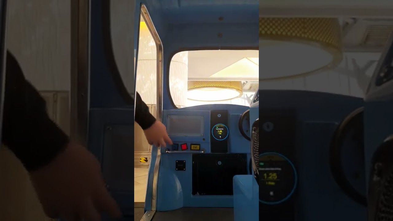 RG Mitchell Blue Hank's Ice Cream Van Kiddie Ride (POV)