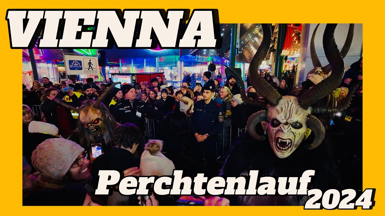 Perchtenlauf 2024 in Prater Vienna | Traditional Winter Event with Creepy Masks & Devilish Costumes