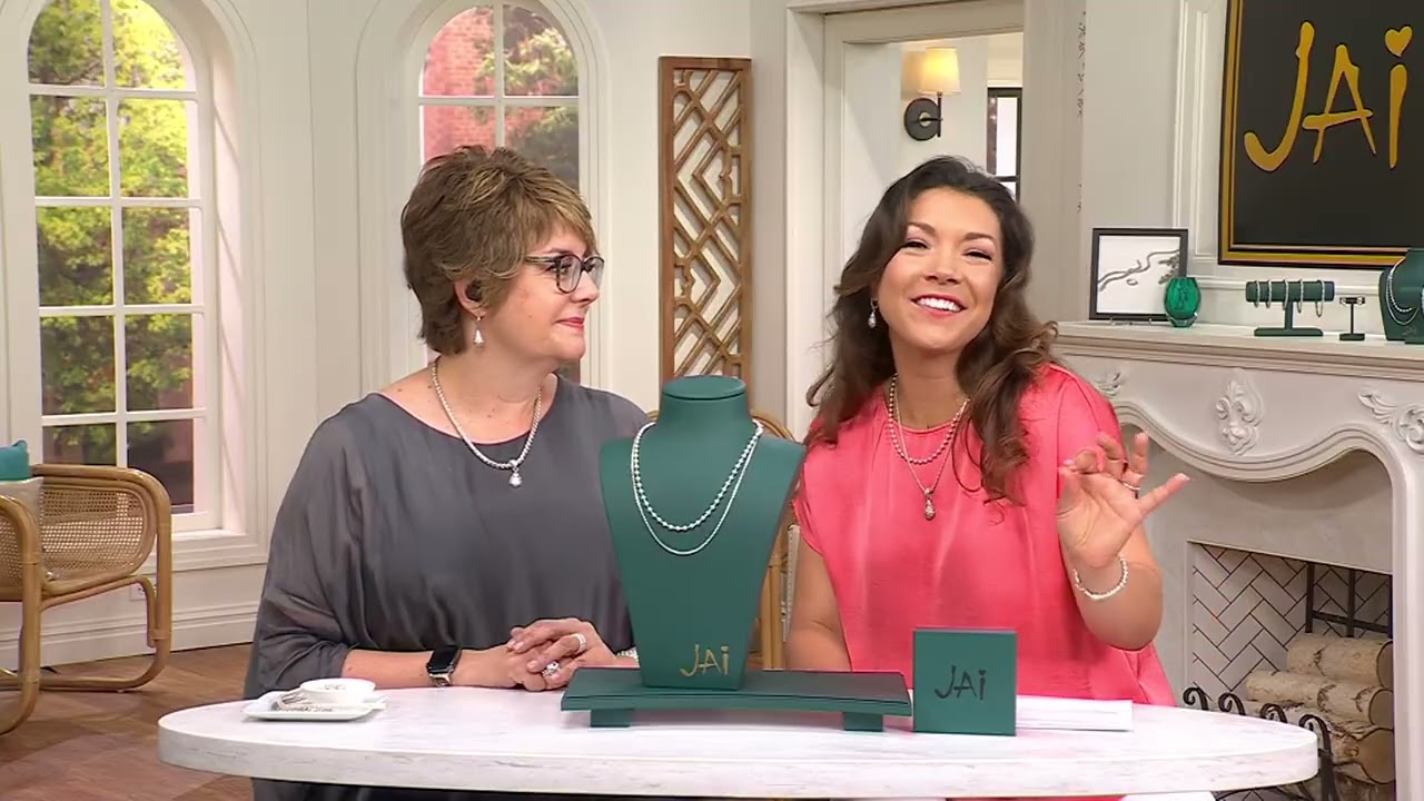 JAI Sterling Silver 2.7mm Box Chain &amp; Bead Chain Necklace, 32.5g on QVC
