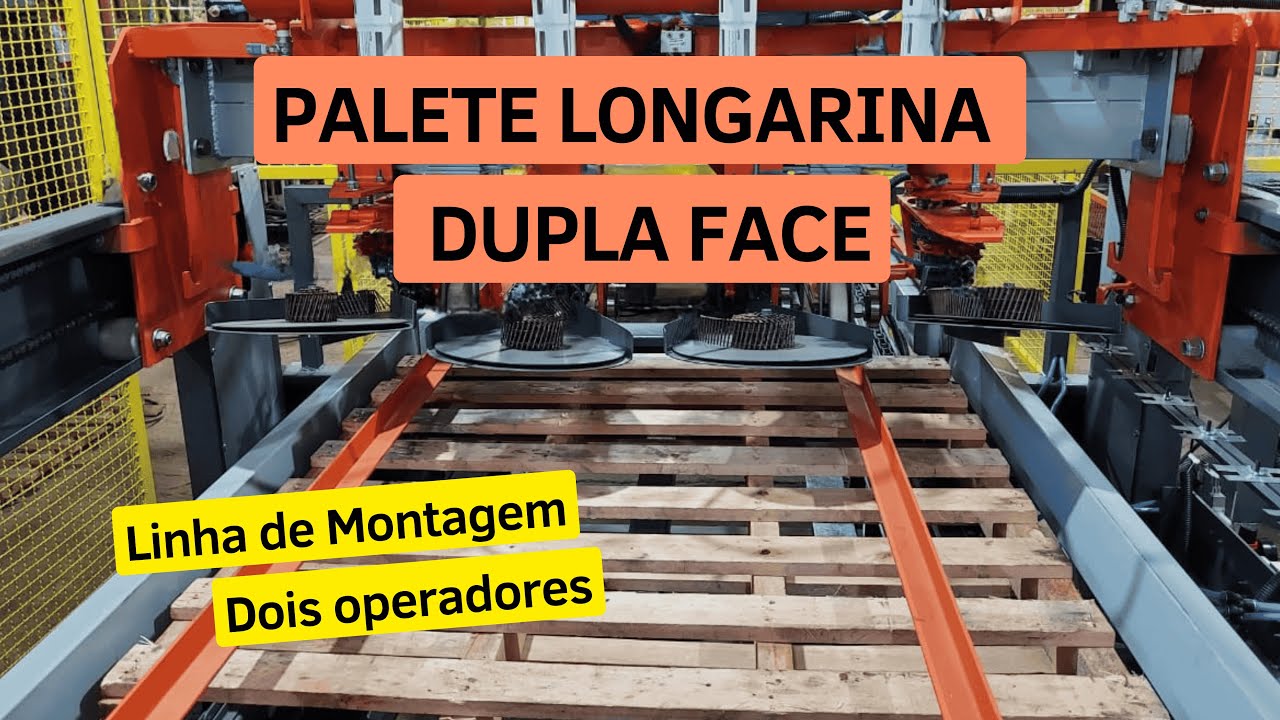 Linha de Máquinas para Fabricar Paletes com Longarinas