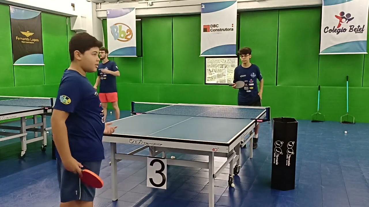TREINO TENIS DE MESA- DAVI VOLTOU