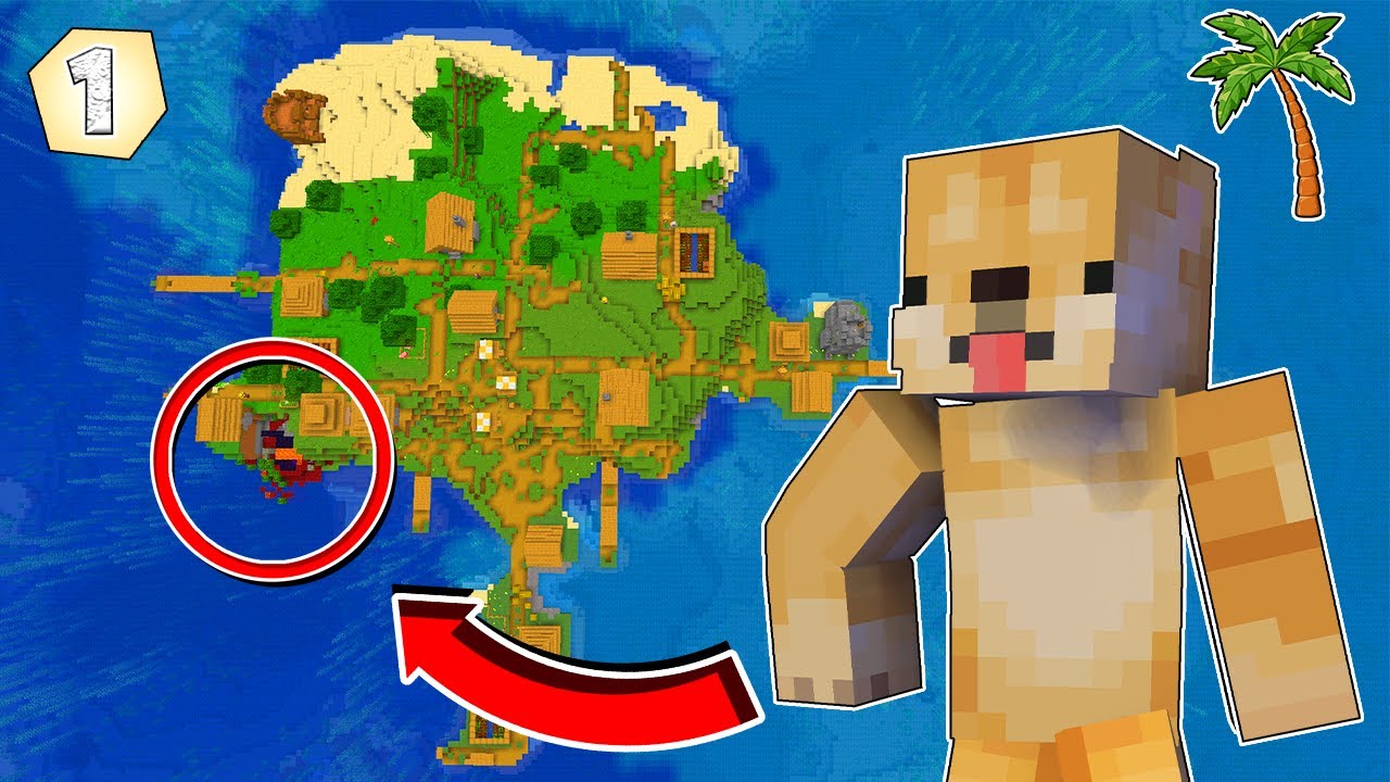CEL MAI BUN INCEPUT🌴&ndash; Minecraft Island 100 Days