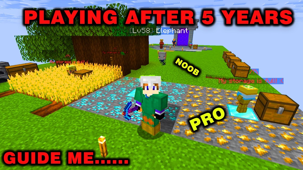 Playing Minecraft after 5 Years