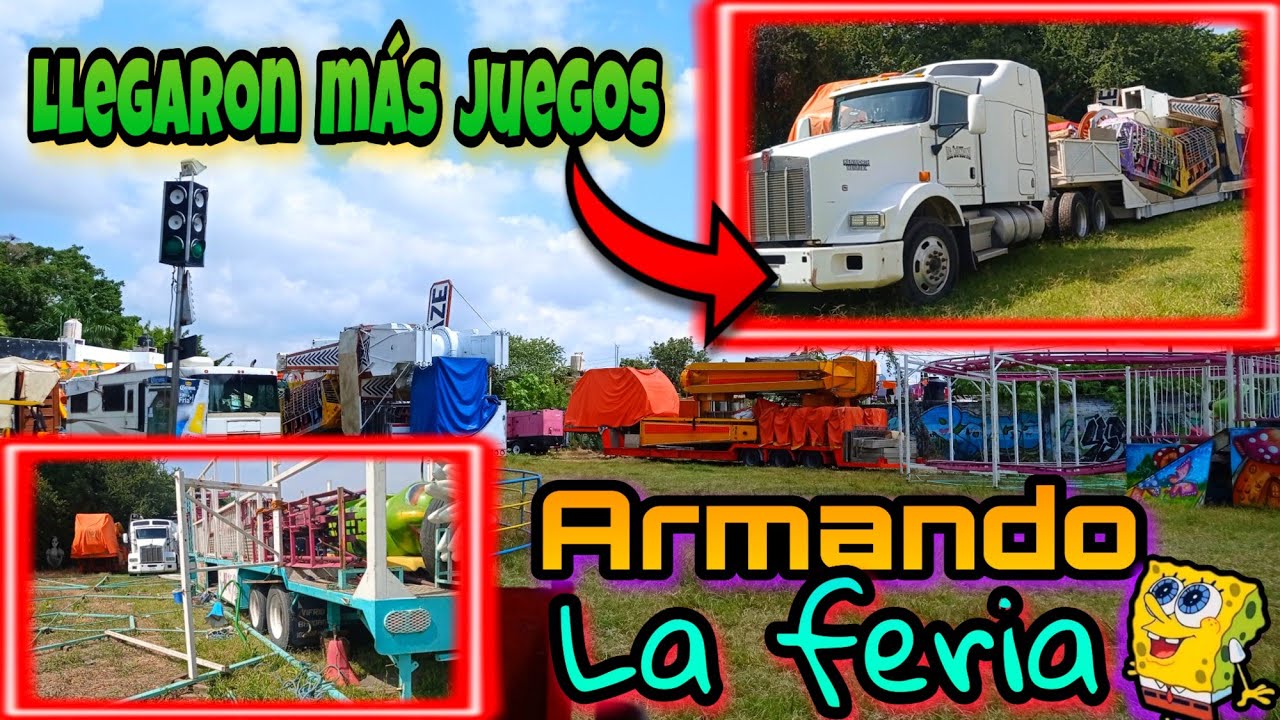 Armando la feria de atracciones vega en Cuautla Mor.más juegos mecánicos instalados #juegosmecanicos